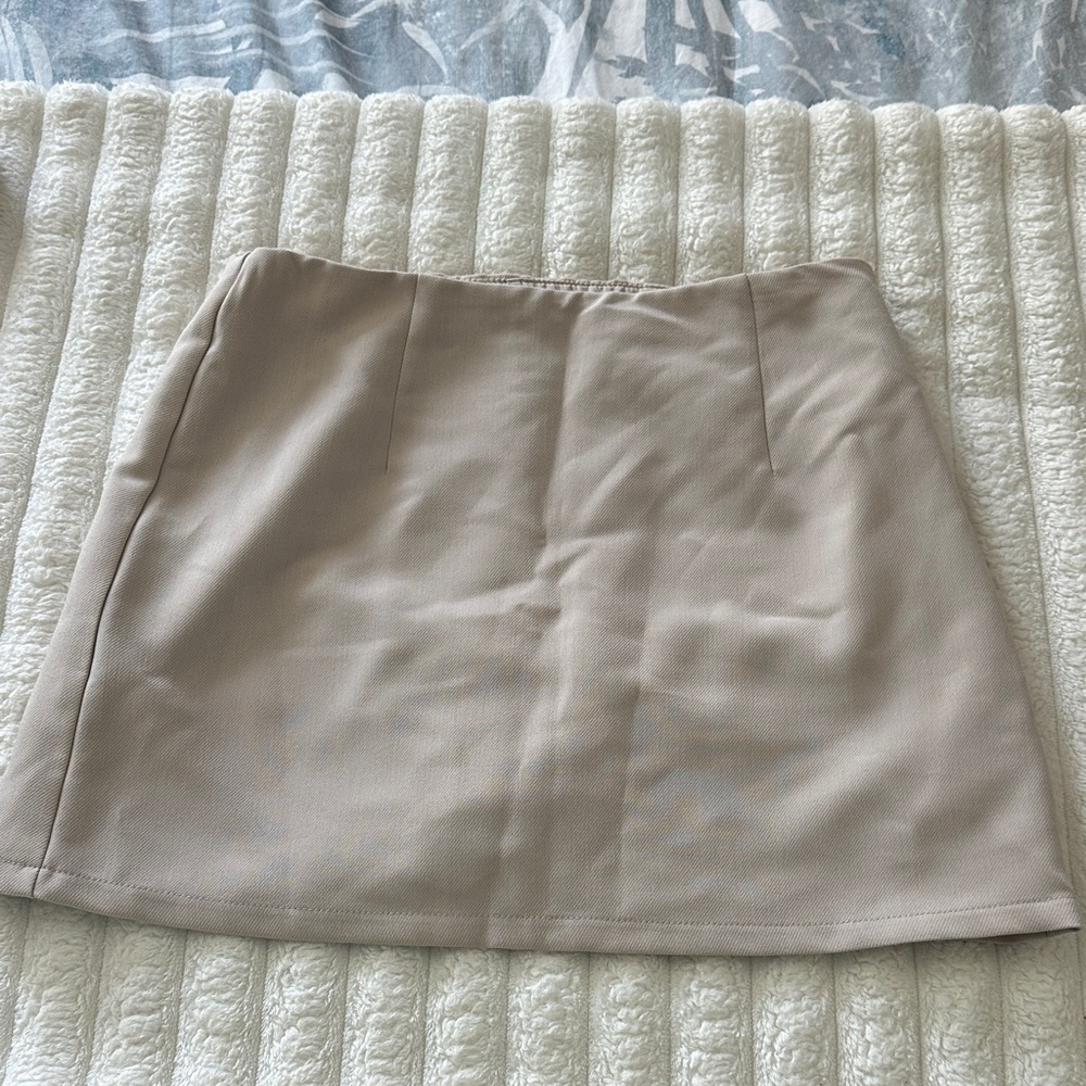 Beige Women's Mini Skort